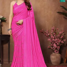 Moda Rapido Pack Of 2 Striped Satin Saree-image-63