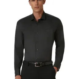 Van Heusen Black Cotton Regular Fit Shirt-image-54