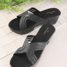 Pelle Albero Women's Black Slides-picture-31