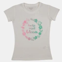 Gini & Jony Girls Grey Printed Top-image-96