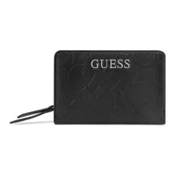 Guess Black Typography Zip Around Wallet-picture-24