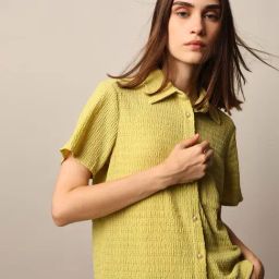 Only Lime Green Regular Fit Shirt-image-86