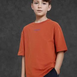 Rare Ones Boys Rust Cotton Graphic T-Shirt-image-31