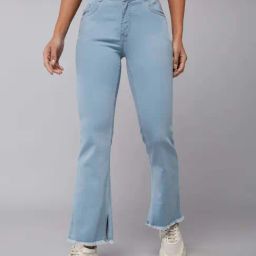 DOLCE CRUDO Blue Plain Jeans-picture-45