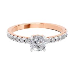 Sparkles Lab Grown Diamond 14k (585) Rose Gold Ring Women-picture-24