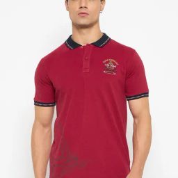 Duke Cranberry Slim Fit Polo T-Shirt-image-67