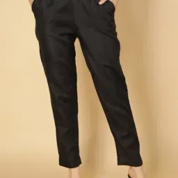 Fabclub Black Cotton Pants-picture-11
