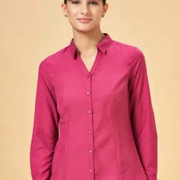 Annabelle by Pantaloons Pink Regular Fit Formal Shirt-picture-27