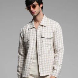 Jack & Jones Beige Slim fit Solid Jackets-picture-41