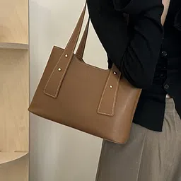 LULU & SKY Colourblocked PU Oversized Structured Hobo Bag-10