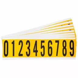 BRADY Number Label Kit 1-15/16 inch Character Height Gothic Font, 14R093 (Pack of 25 Pcs)-image-89