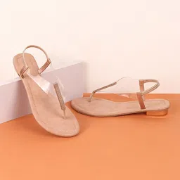 Metro Women Pink T-Strap Flats-28