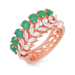 Malabar Gold and Diamonds 18k Rose Gold Diamond Ring-image-40