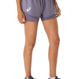 Asics Women's Greyish Purple Match Shorts-image-31