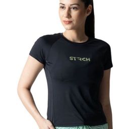 STRCH Typography Printed Round Neck T-shirt-image-76