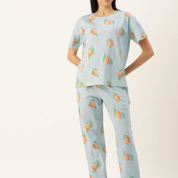 Clt.s Women Conversational Printed Pure Cotton Night suit-image-45