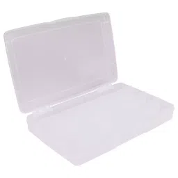 MULTICOMP PRO Boxes STORAGE BOX, 1 COMPARTMENT, CLEAR, 191VN.113-11
