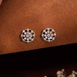 GIVA 18KT Gold Floral Aroha Lab Grown Diamond Studs-image-32