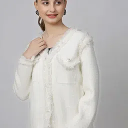 KALINI Woollen Single-Breasted Overcoat-image-91