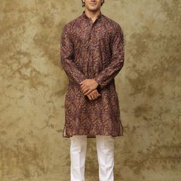 BLUESAANCHI Men Thread Work Kurta-picture-32