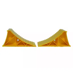 Fulcrum GT-01R PVC Loading Capacity Trailer Chock Solid Rubber and Heavy Duty Best Tire Block-image-0