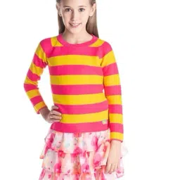 Cherry Crumble By Nitt Hyman Kids Multicolor Striped Sweater-image-31