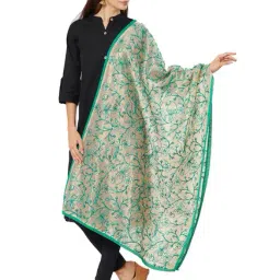Dupatta Bazaar Beige & Green Dupatta-picture-20
