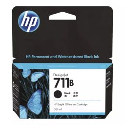 HP Black Jet Ink Cartridge 38 ml For HP DesignJet T100, T120, T125, T130, T520, T525, T530 Printer series, 711B-picture-24