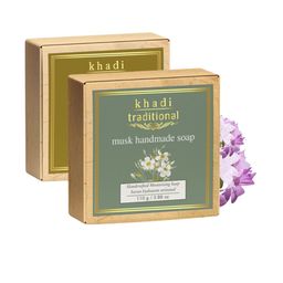 Khadi Traditional Set Of 2 Oudh & Musk Moisturizing Soap - 110 g Each-11