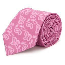 Tossido Men Pink & Off White Printed Broad Tie-picture-13