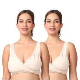 Morph Maternity Pack Of 2 Leak-Proof Sleep Nursing Bras - Nude-picture-8