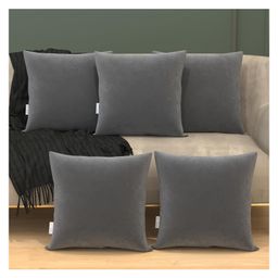 MY ARMOR Micro Fibre 18 x 18 inch Square Pillow Pack of 5 - Grey-88
