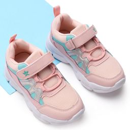 Cute Walk by Babyhug Sneakers With Velcro Closure Solid - Pink-image-90