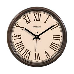 RANDOM Peach-Coloured & Brown Printed Contemporary Analogue Wall Clock-picture-9