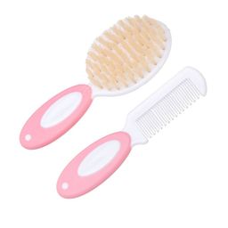 Adore Set Of 2 Naturo The Natural Soft Bristle Baby Brush & Comb - Pink-image-6