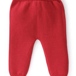 Babyhug Knit Full Sleeves Color Block Baby Sweater Set with Cap with Star Design -Multicolor image 5