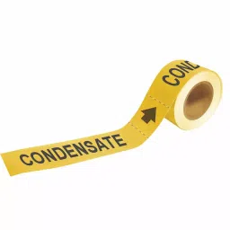 BRADY Vinyl Pipe Marker Condensate Yellow and Black 2 x 12 x 0.003 inch, 9GCP7-image-3
