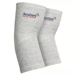 AccuSure Medium Bamboo Yarn 4 Way Stretchable Bi-Layered Elbow Compression Support AOE12-M image 3