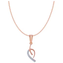 P.C. Chandra Jewellers 14 kt Gold & Diamond Pendant without Chain-image-95