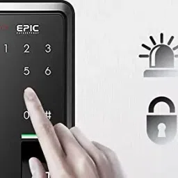 Epic 2 Way Smart Door Lock with Pin Number & Fingerprint Locking System, POP Scan M image 3