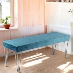 Ikiriya Belmont Turquoise Sheesham Wood Accent Bench-image-61