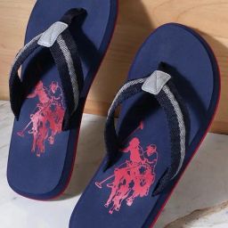 U.S. Polo Assn. Men's NATAL 2.0 Collegiate Navy Flip Flops-image-45