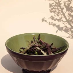 Solid Large Handcrafted Ceramic Ribbed Bowl-13