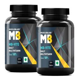 MuscleBlaze MB-VITE Daily Multivitamin 30 tablets - Pack of 2-5