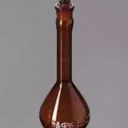 Glassco 10 ml Volumetric Flask Amber, Class A, with Penny Head Glass Stopper 130.524.02A-12