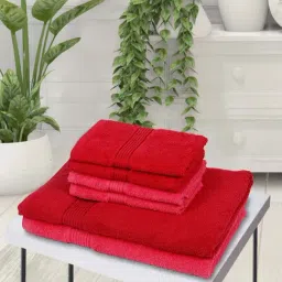 Bianca D'ross Red & Pink 380 Towel Set-26