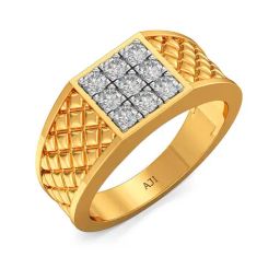 Joyalukkas 18k Gold & Diamond Ring for Men-image-50