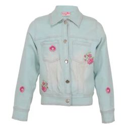 Cutecumber Kids Blue Washed Jacket-image-16