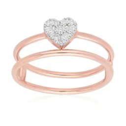 Malabar Gold and Diamonds 18k Gold Heart Ring for Women-image-35