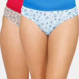 Zivame Assorted Printed Basic Panty - Pack of 2-image-0